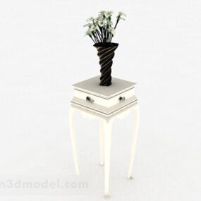 Flower Vase On Classic Stand 3d model