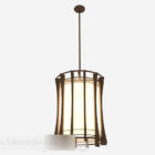 Brown Cylindrical Chandelier