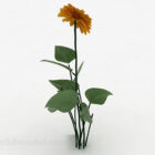 Gelbe Blumenpflanze V1