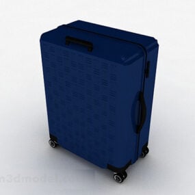 דגם תלת מימד של מזוודה כחולה