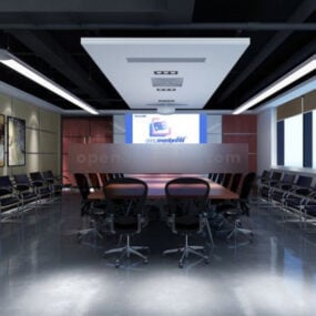 Conference Room Interior V8 3d model