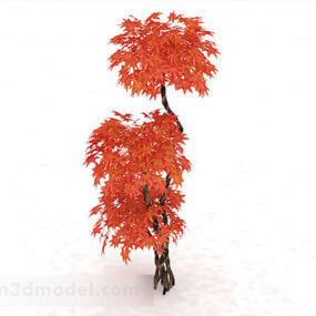 लाल मेपल का पेड़ लगाएं 3डी मॉडल