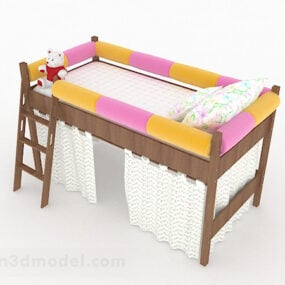 Katil 3 tingkat Untuk model XNUMXd Kanak-kanak