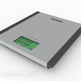 Báscula de peso gris moderna V1 modelo 3d