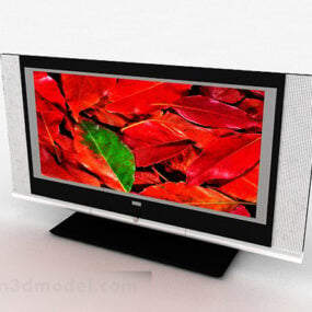 Old Lcd Home Tv 3d model