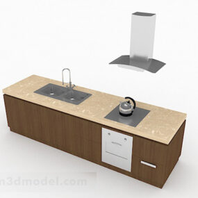 Simple Kitchen Lower Cabinet V1 3d model