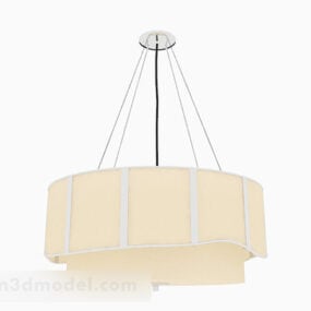 Yellow Home Shade Chandelier 3d model