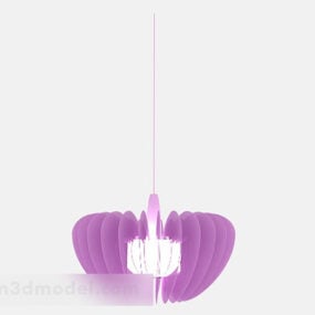 Purple Ceiling Chandelier 3d model