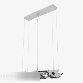 Home Silver Chandelier Design 3D-malli