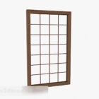 Brown Japan Holzgitterfenster