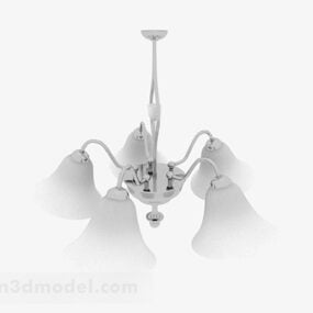 White Chandelier Shade 3d model