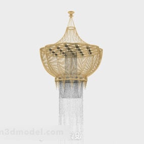 Modelo 3D clássico do candelabro de cristal real