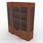 Brown Wooden Bookcase V3