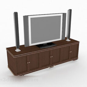 3D model šedé televize