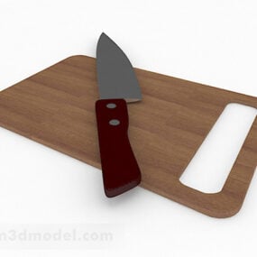 Køkkenkniv skærebræt V2 3d model