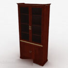 Brown Wooden Bookcase V4