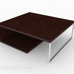 Brown Minimalistic Coffee Table 3d model