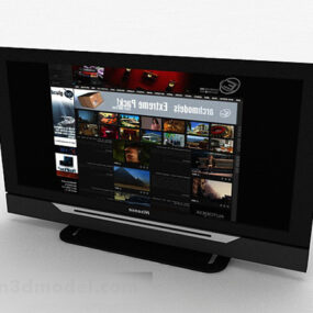 Μαύρη τηλεόραση V1 3d μοντέλο