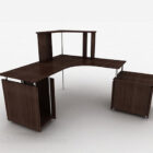 Brown Wooden Desk V8