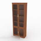 Brown Wooden Bookcase V5