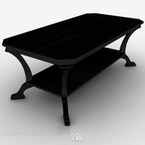 Black Minimalistic Coffee Table V1 3d model