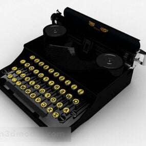 American Retro Typewriter V1 3d-modell