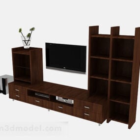 Brown Tv Cabinet V1 3d model