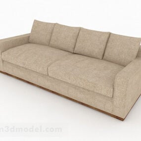 Ruskea monipaikkainen sohva V1 3d malli
