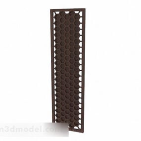 Chinese Style Wooden Partition 3d model