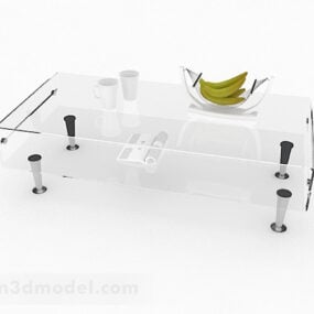 Tavolo da tè in vetro per la casa V2 modello 3d