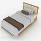 シンプルなシングルベッド家具