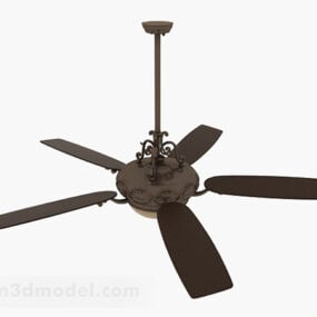 Lumière de ventilateur de plafond marron V2 modèle 3D