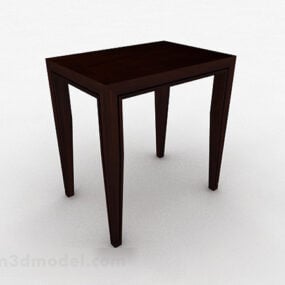 Tabouret en bois marron V1 modèle 3D