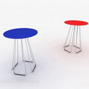 Simple Home Furniture Stool 3d model