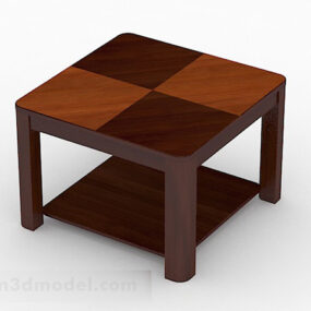 Table basse minimaliste marron V2 modèle 3D