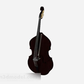 Modelo 3d de violino de madeira