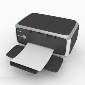 Black Printer Machine 3d model