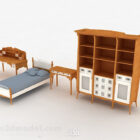 Single Bed With Cabinet