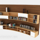 Conception de bibliothèque en bois simple