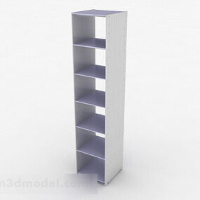 Purple Minimalist Home Wall Cabinet Design 3d model
