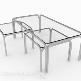 Glas sofabord Design V1 3d model