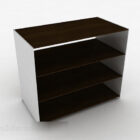 Brown Wooden Simple Shoe Cabinet Design