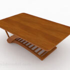 Brown Wooden Dining Table Design