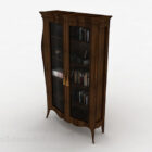 Brown Wooden Bookcase Design V1