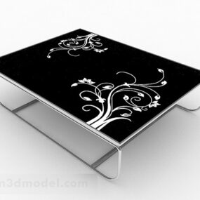 Black Minimalistic Coffee Table Furniture 3d model