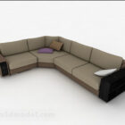 Brun multiseater sofa møbler V1