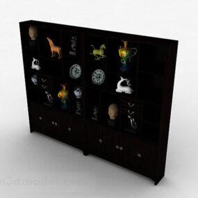 Chinese Wooden Display Cabinet Furniture 3d model