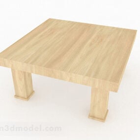 Żółty minimalistyczny stolik kawowy Model 3D