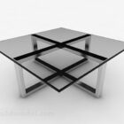 Tavolino da salotto in vetro grigio V2