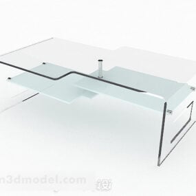 أثاث طاولة القهوة الزجاجية الشخصية نموذج ثلاثي الأبعاد